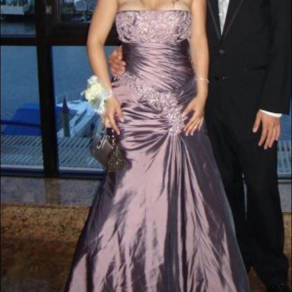 Joli Prom Dresses & Skirts - Lavender strapless Beaded Corset Gown